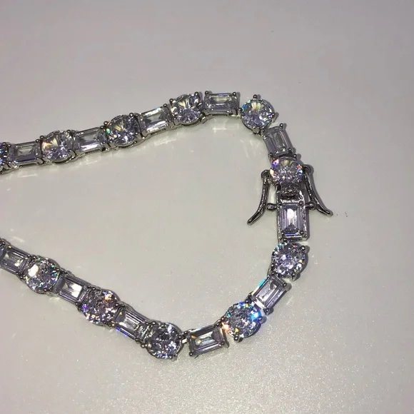 63ct Multi-Stone Tennis Necklace - Picture 10 of 14